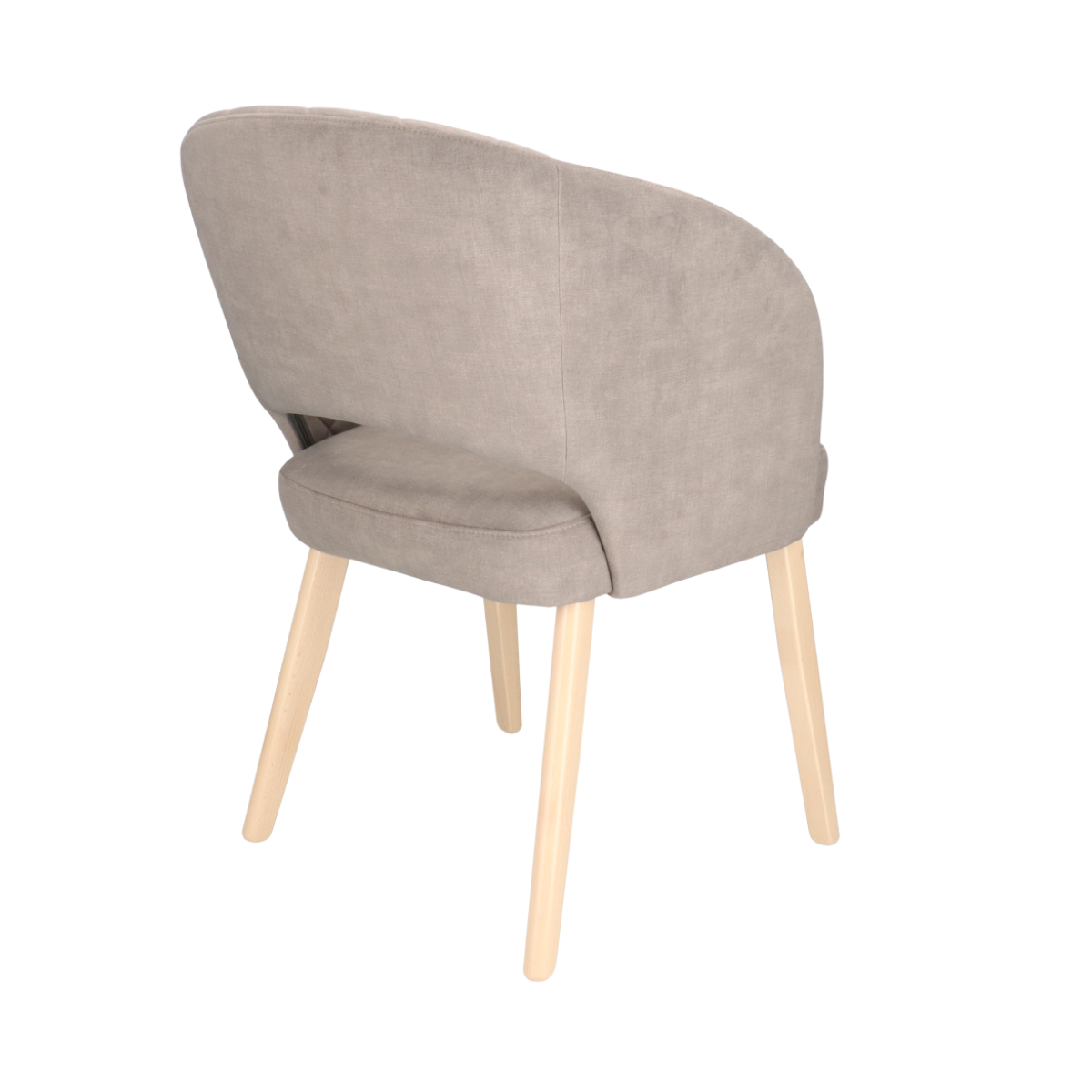 DN AMANDA  Grey, Taupe classic Upholstered indoor bar stool